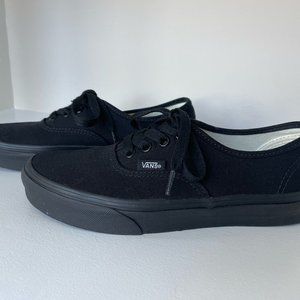 Vans Black Canvas Sneakers - Size 6